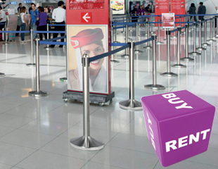 Szalagos kordonoszlop bérlés