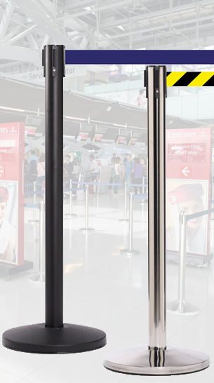 Szalagos kordonoszlop emblémázás